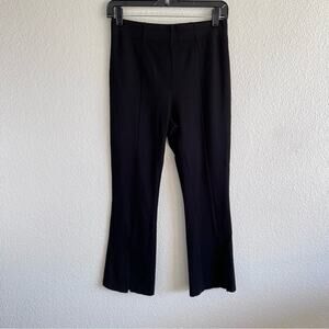 Leith Elastic Waist Front Ankle Slit Pant/Legging